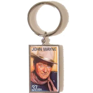 2004 JOHN WAYNE POSTAGE STAMP KEY RING
