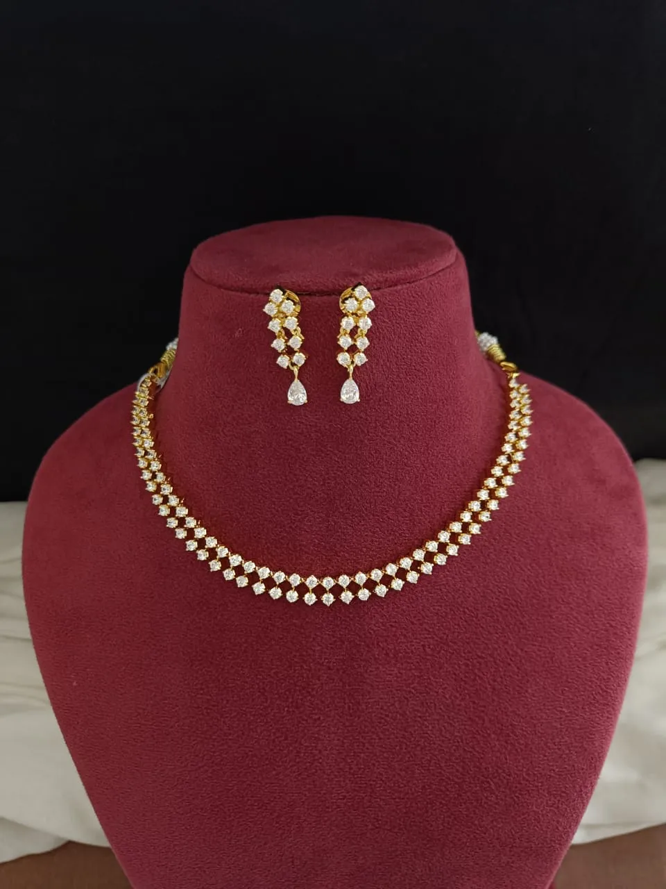 Amazing Gold-plated Zircon Necklace Set