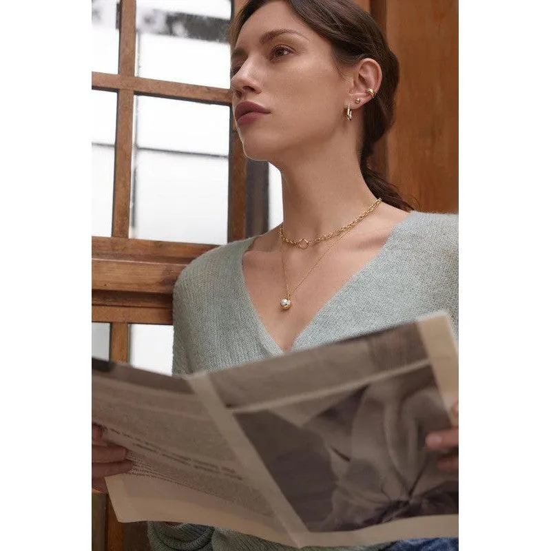 Ania Haie Gold Pearl Sphere Pendant Necklace