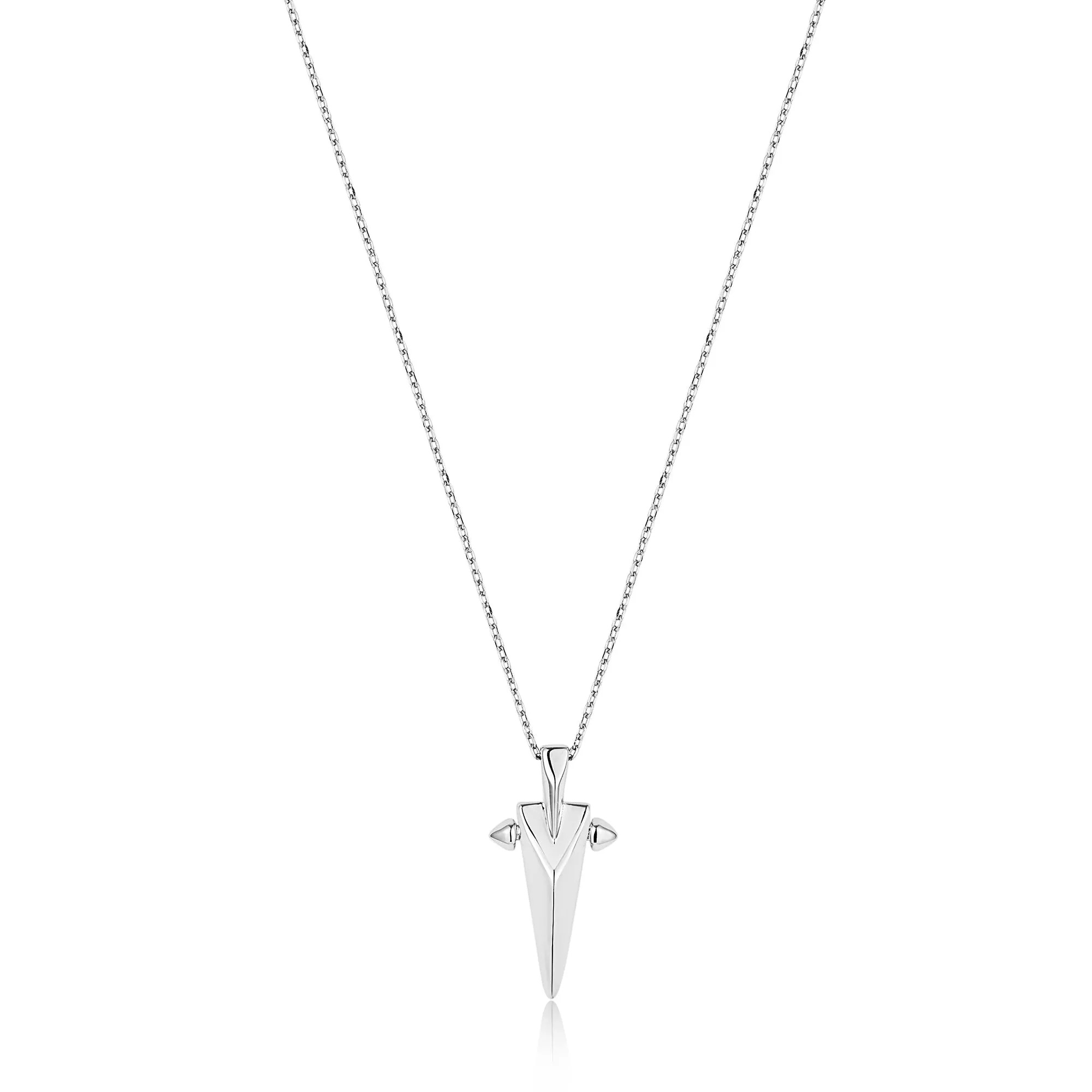 Ania Haie Silver Geometric Point Pendant Necklace N053-03H