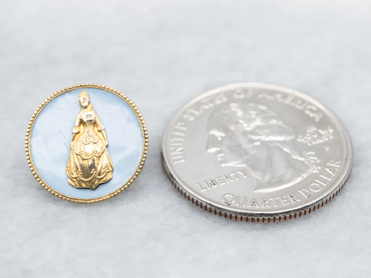 Antique Gold Georgian Era Women Brooch