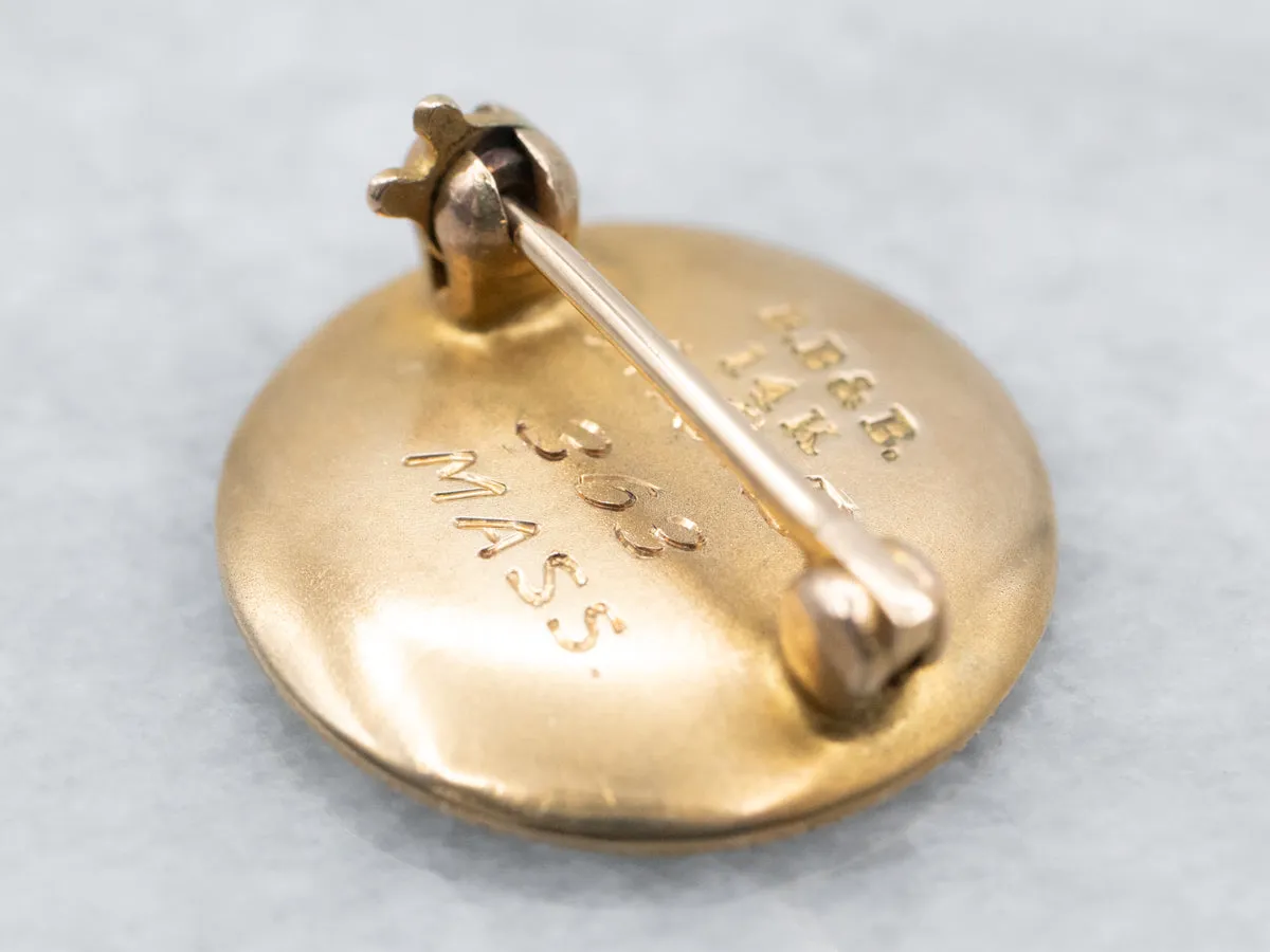 Antique Gold Georgian Era Women Brooch