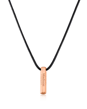 Apex Bar Necklace - 18K Rose Vermeil