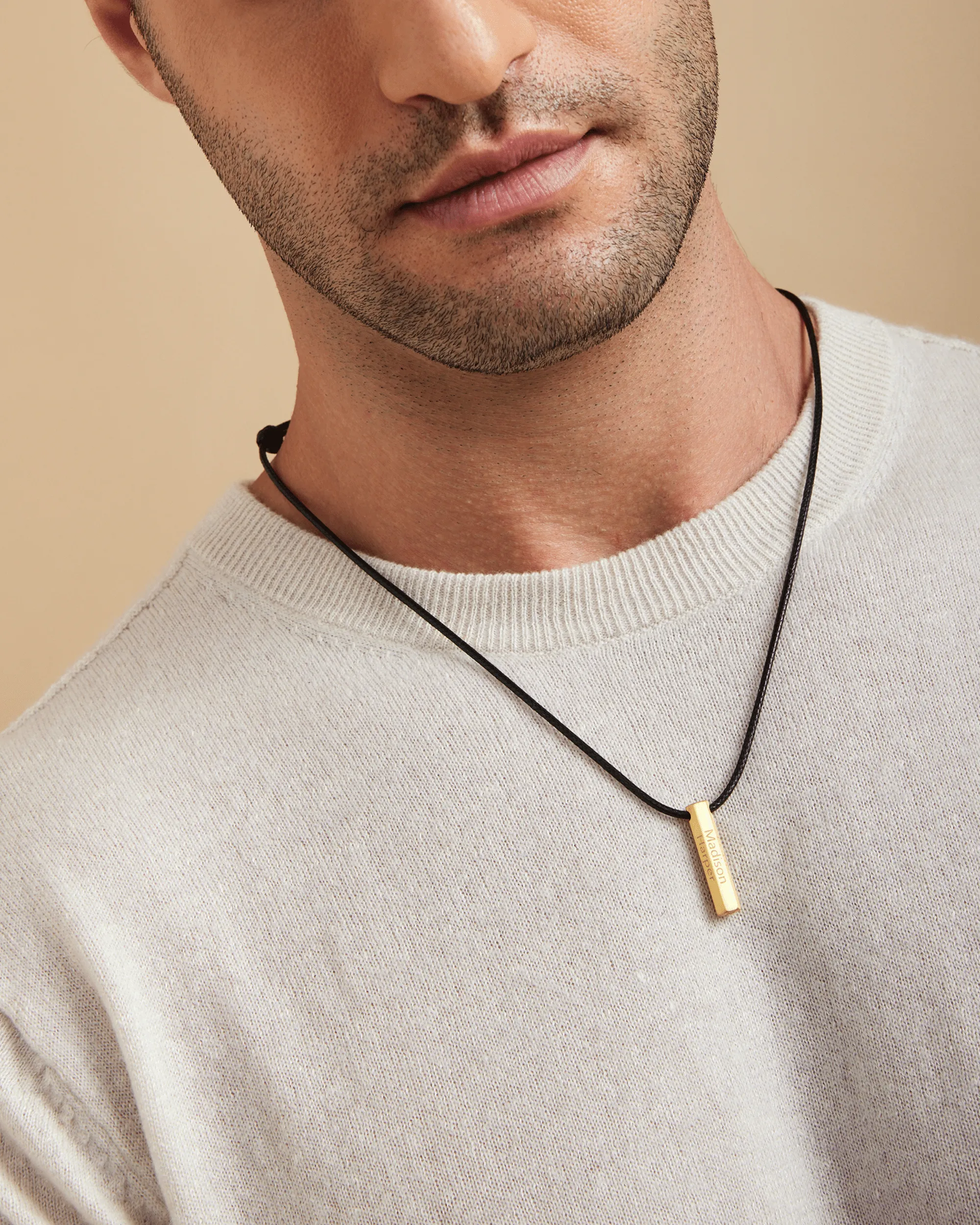 Apex Bar Necklace - 18K Rose Vermeil
