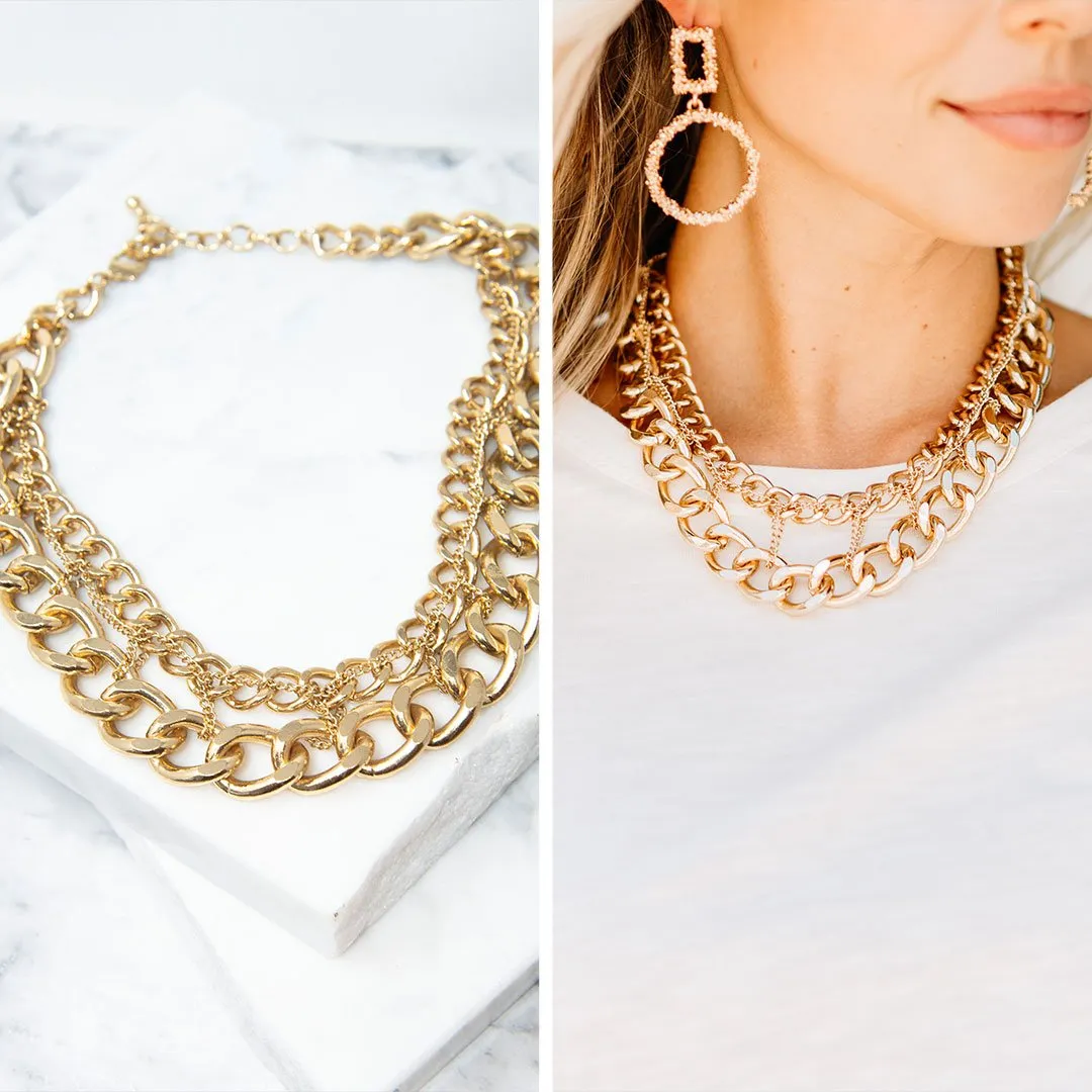 Bold Personality Gold Chain Necklace