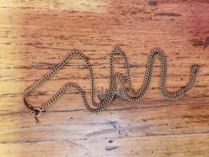 Brass Necklace with toggle clasp