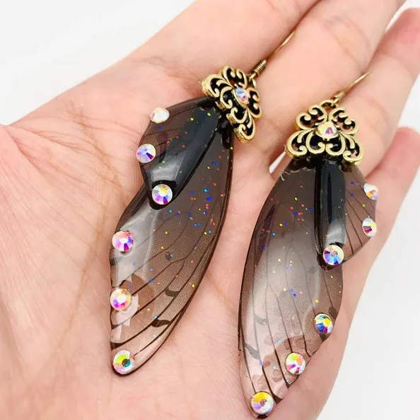 Butterfly Earrings - Jeweled