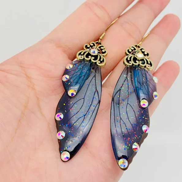 Butterfly Earrings - Jeweled