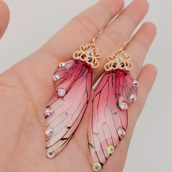 Butterfly Earrings - Jeweled