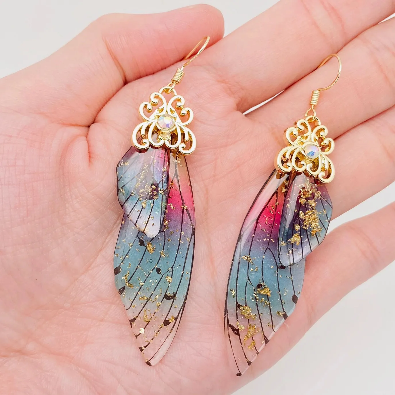Butterfly Earrings - Jeweled
