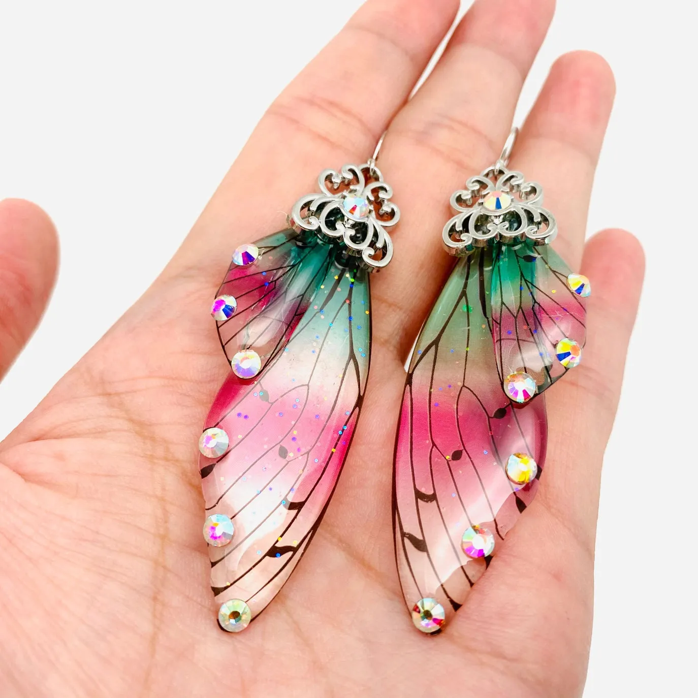 Butterfly Earrings - Jeweled