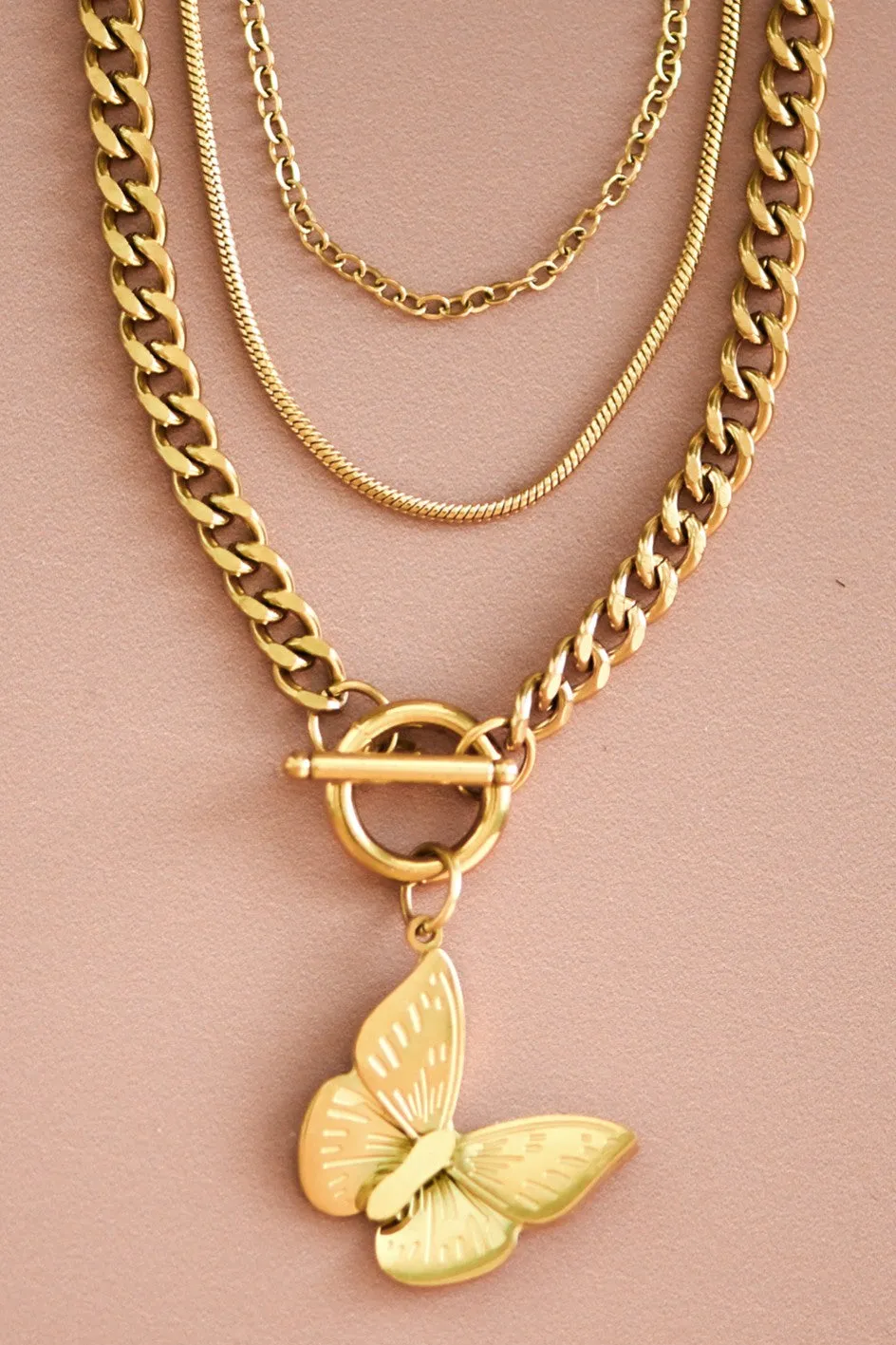Butterfly Pendant Necklace