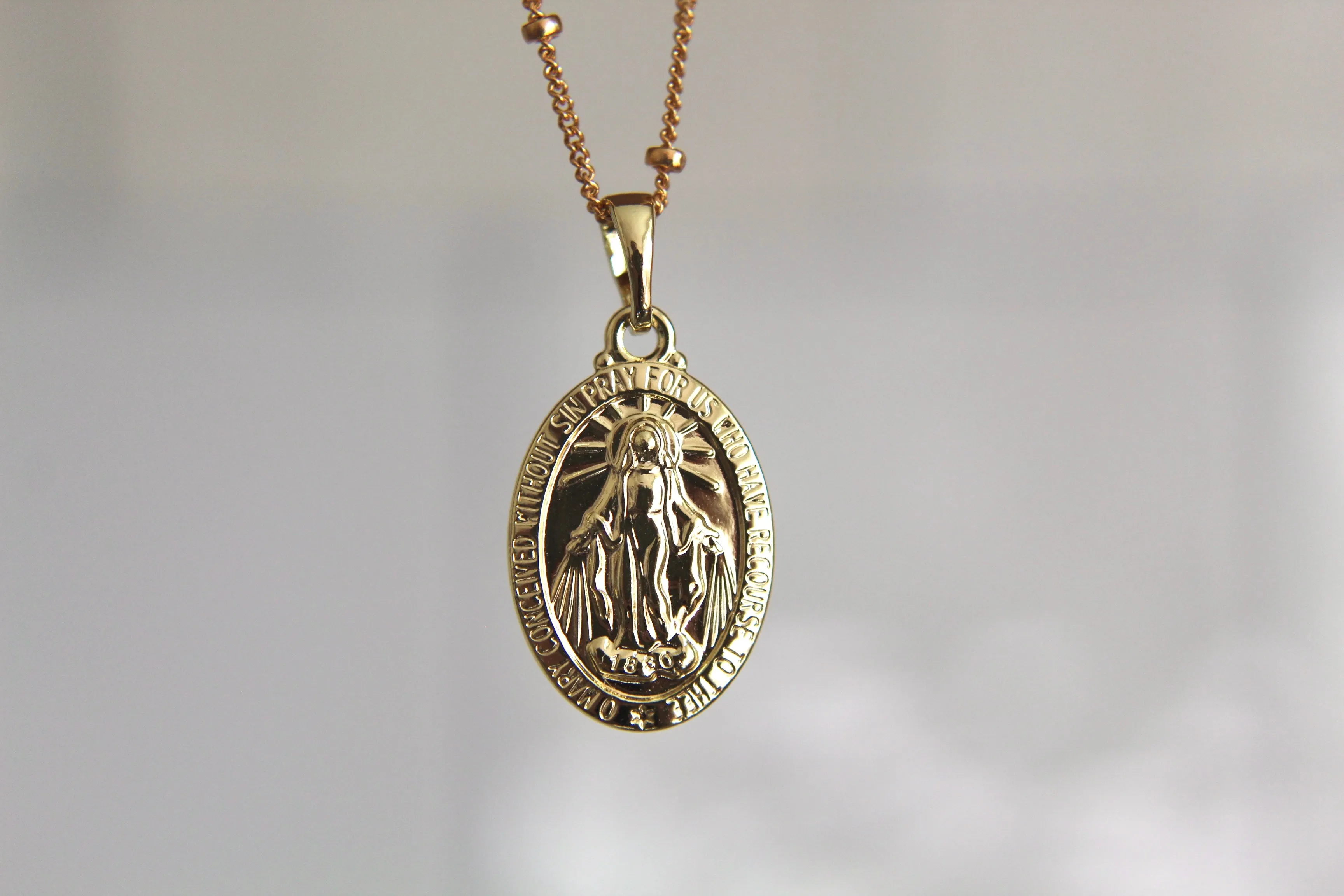 Classic Miraculous Medal Necklace