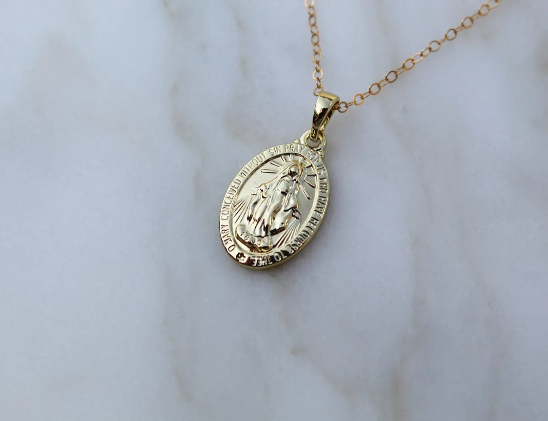 Classic Miraculous Medal Necklace