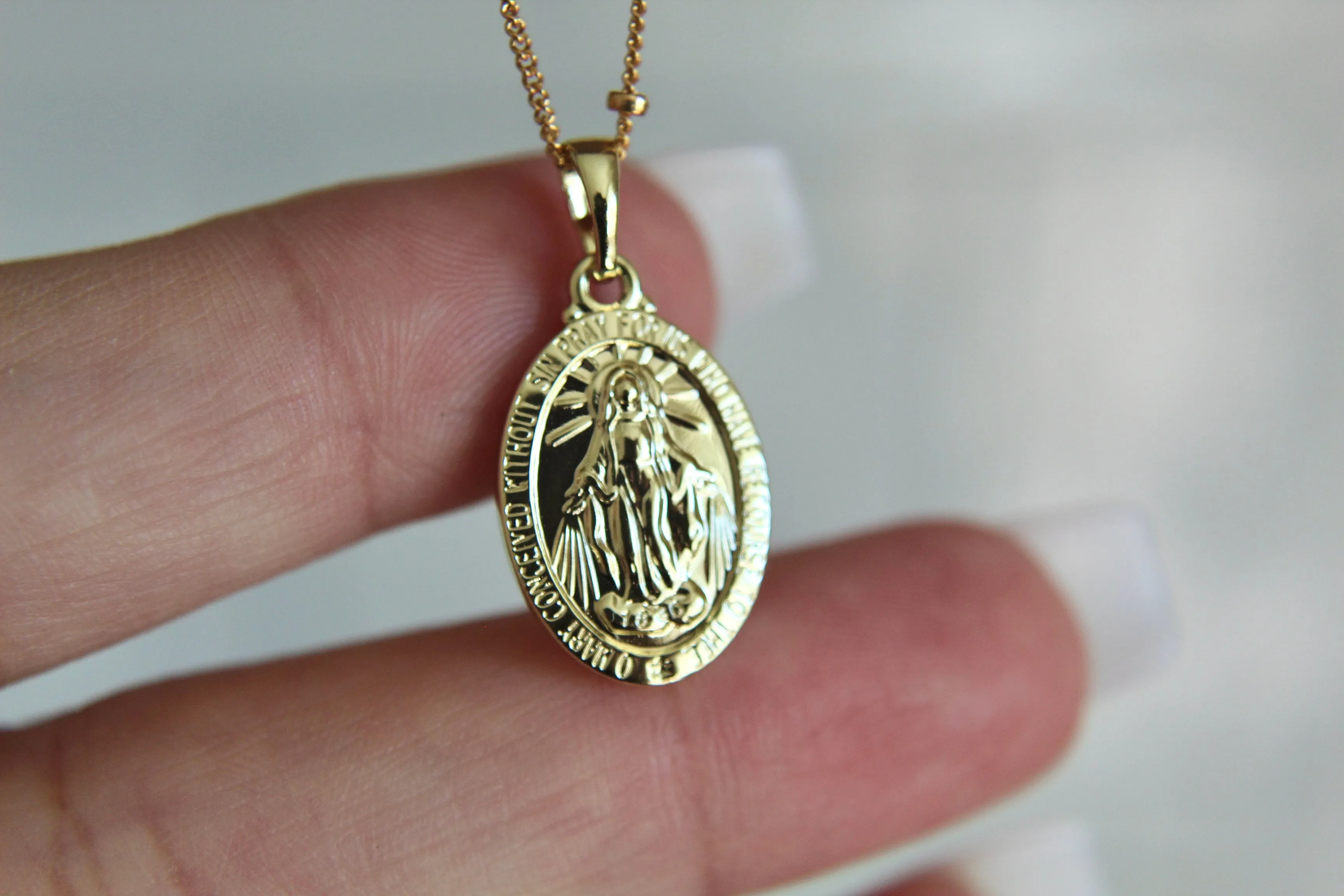 Classic Miraculous Medal Necklace