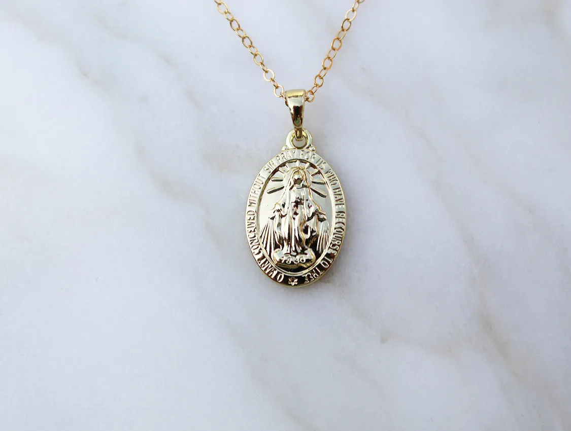 Classic Miraculous Medal Necklace
