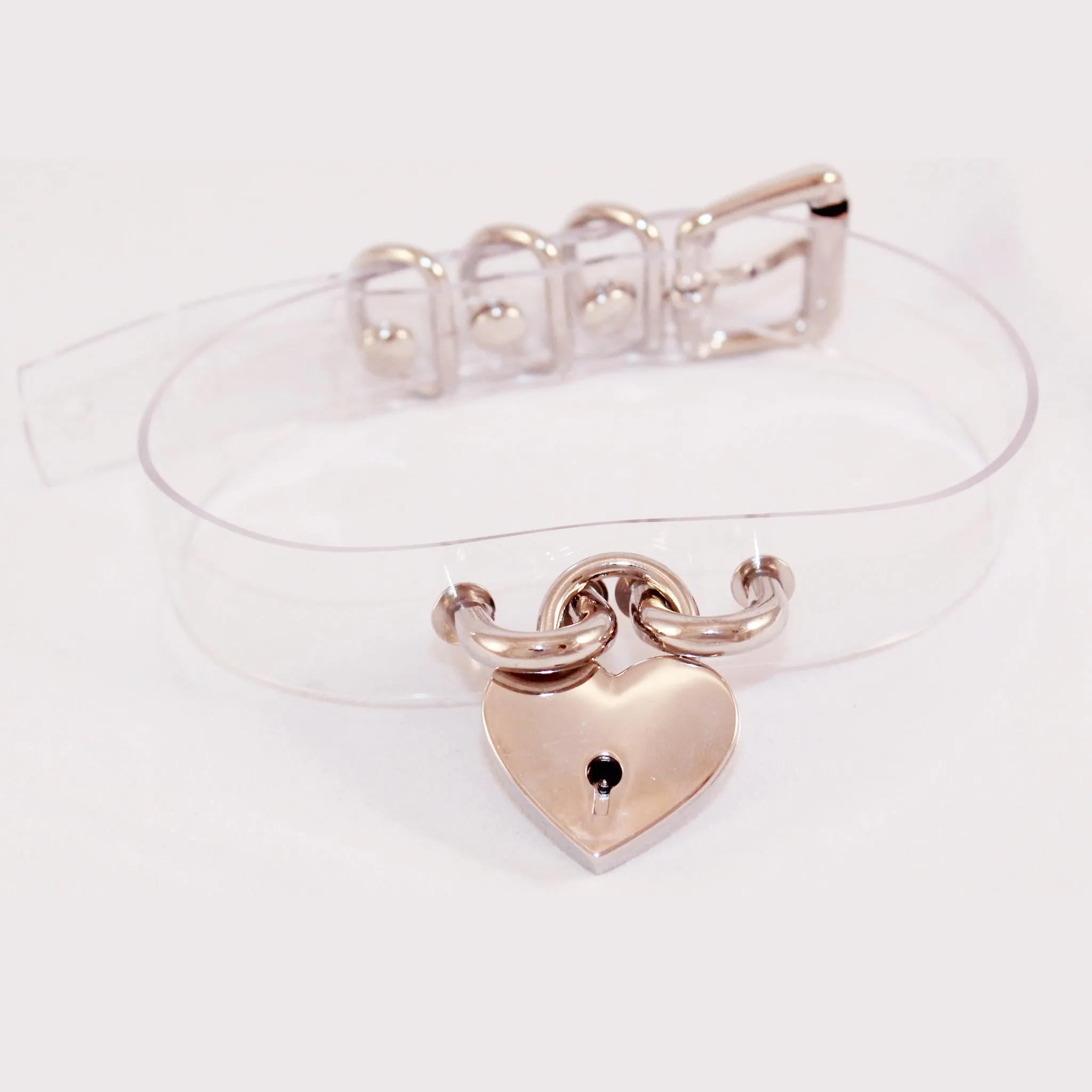 CLEAR HEART-LOCK CHOKER