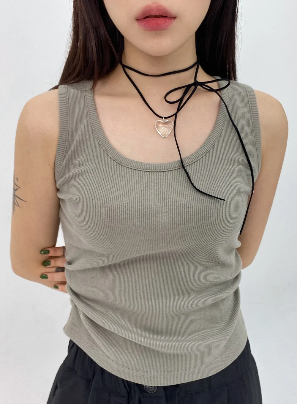 Clear Heart Necklace CL331