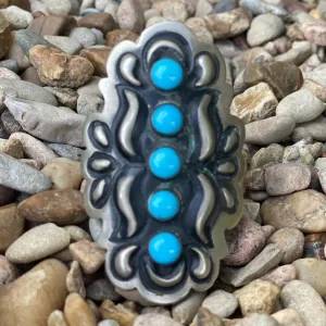 Concho & Turquoise Ring - CNCHAZTQ