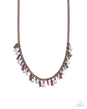 Dripping in Drama - Copper Necklace - Paparazzi Accessories
