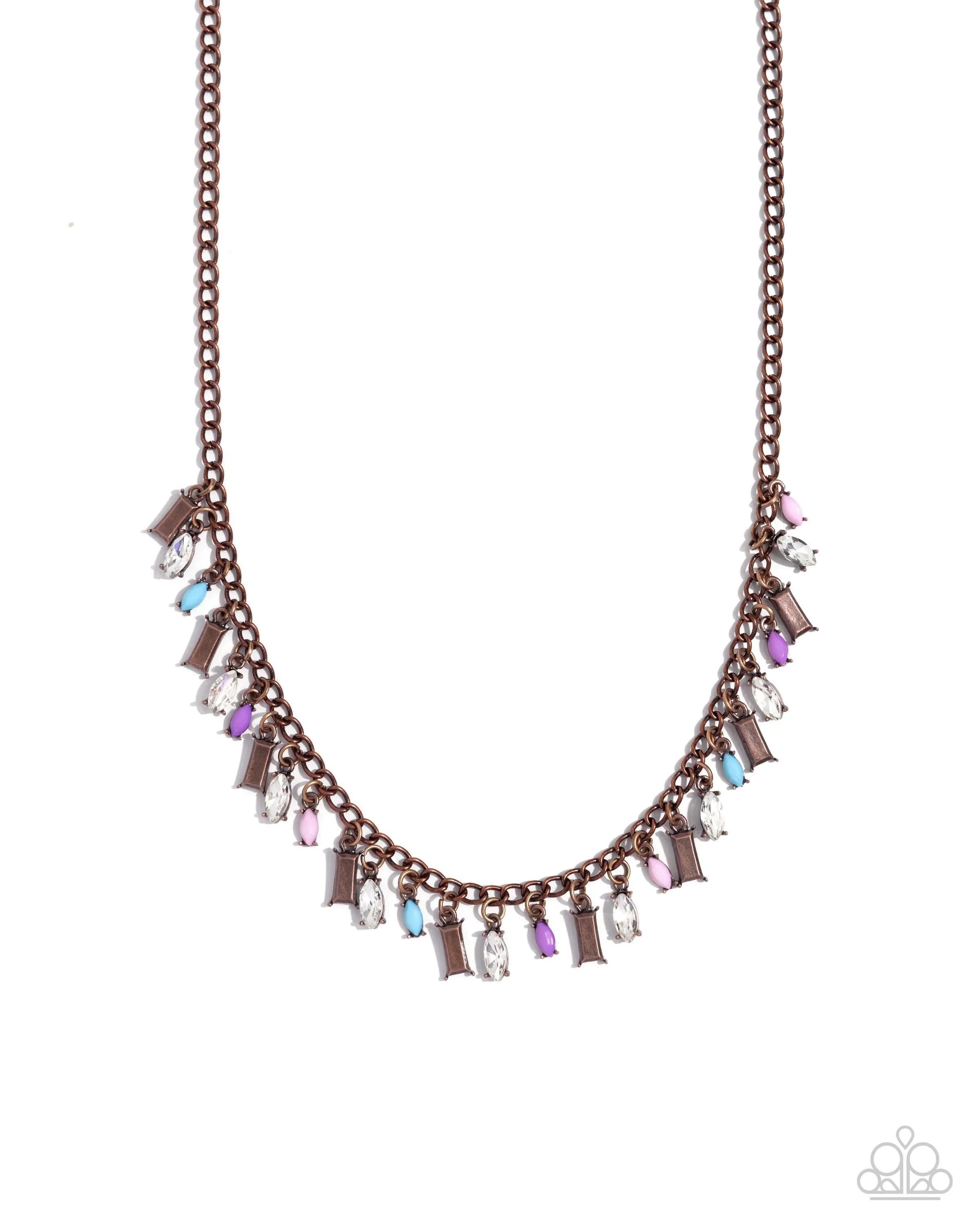 Dripping in Drama - Copper Necklace - Paparazzi Accessories