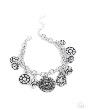 Embellished Estate - Silver Bracelet - Paparazzi Accessories