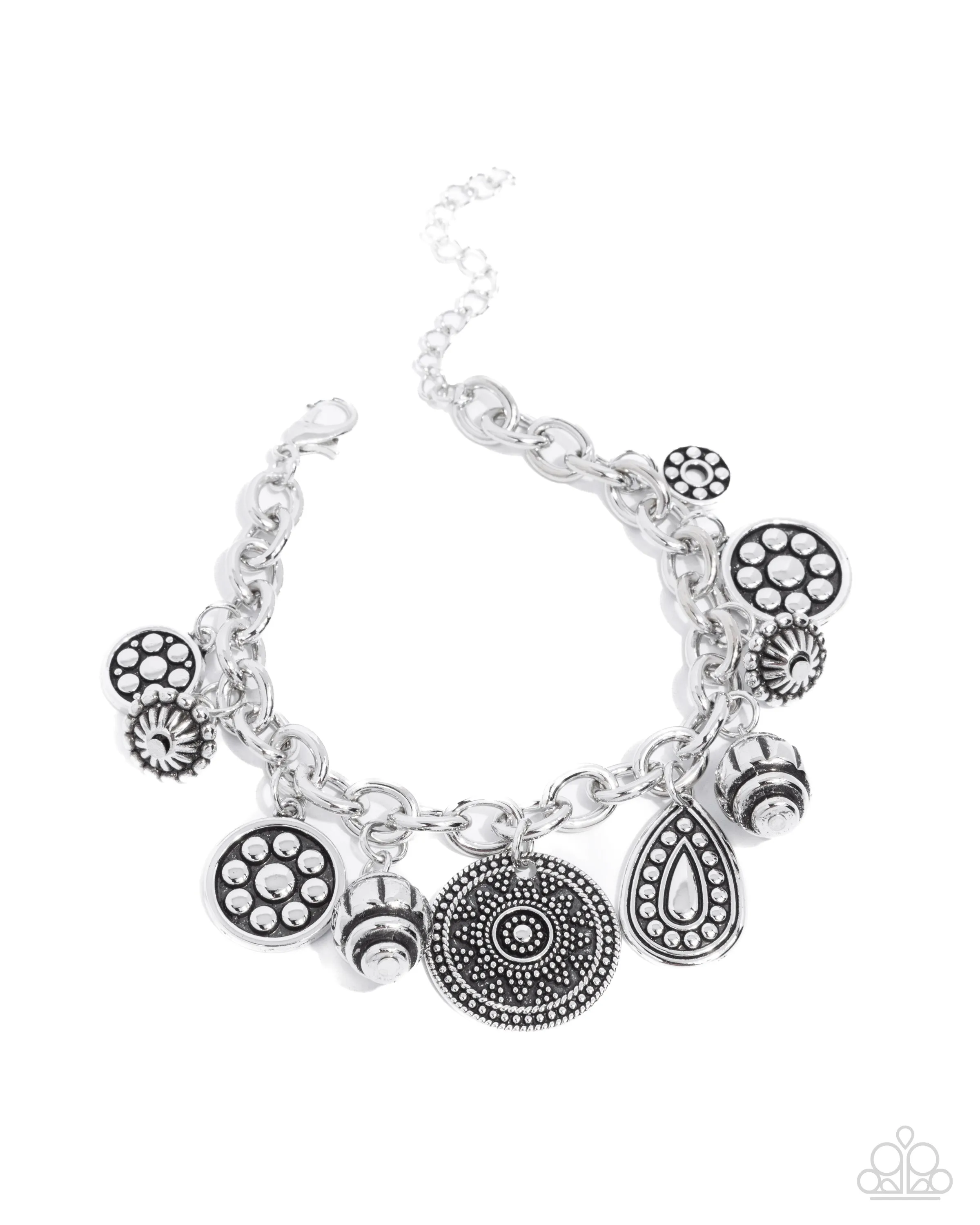 Embellished Estate - Silver Bracelet - Paparazzi Accessories