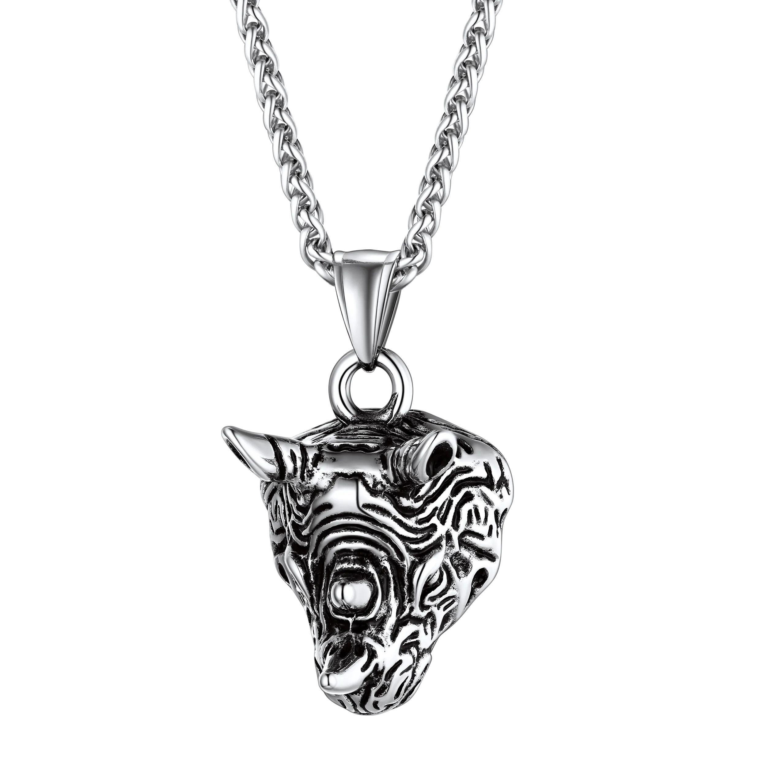 Flash Sale Gothic Rhinoceros Pendant Men Necklace