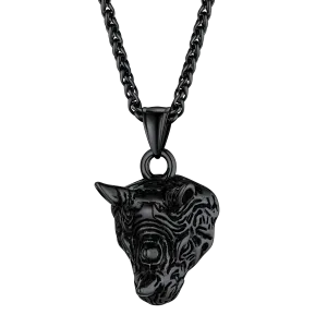 Flash Sale Gothic Rhinoceros Pendant Men Necklace
