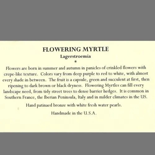 Flowering Myrtle 16" Adjustable Pearl Necklace by Michael Michaud
