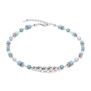 GeoCUBE® Fusion Spheres necklace ice blue