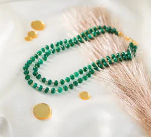 Gold-Plated Baati Beads Mala Set