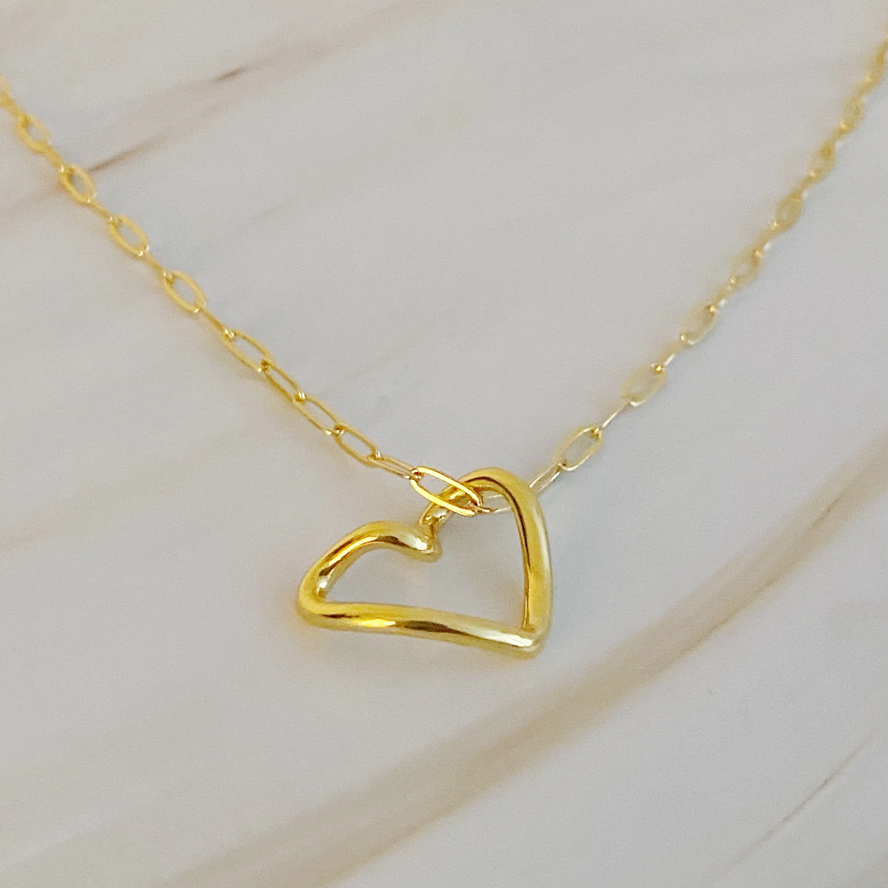 Heart And Chain Necklace