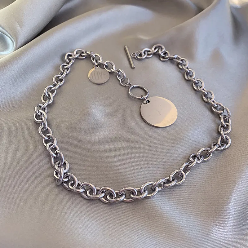Hip-Pop Style Alphabet Necklace