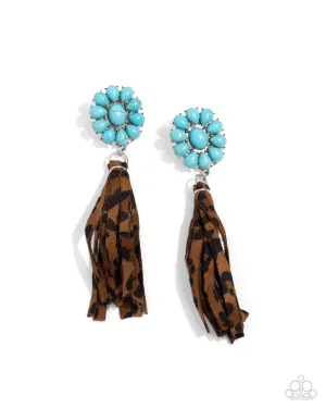 Hometown Hero - Blue Post Earrings - Paparazzi Accessories