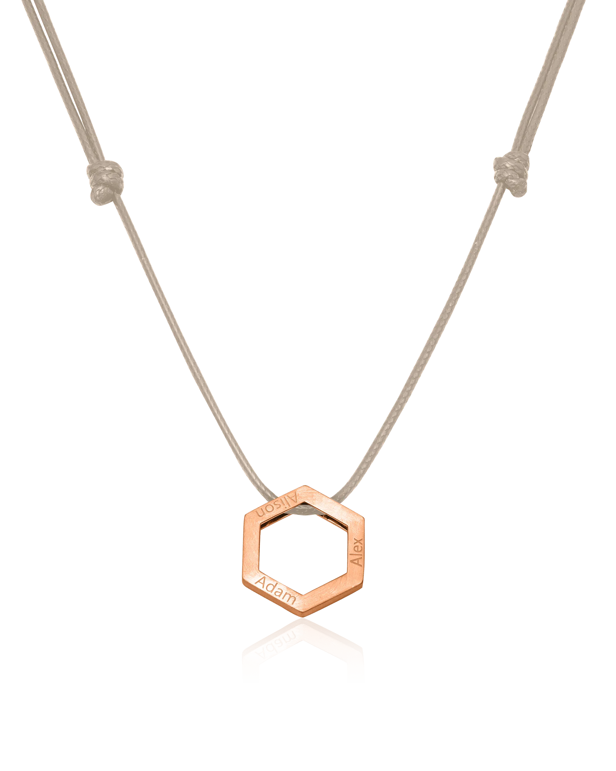 Honeycomb Necklace - 18K Rose Vermeil