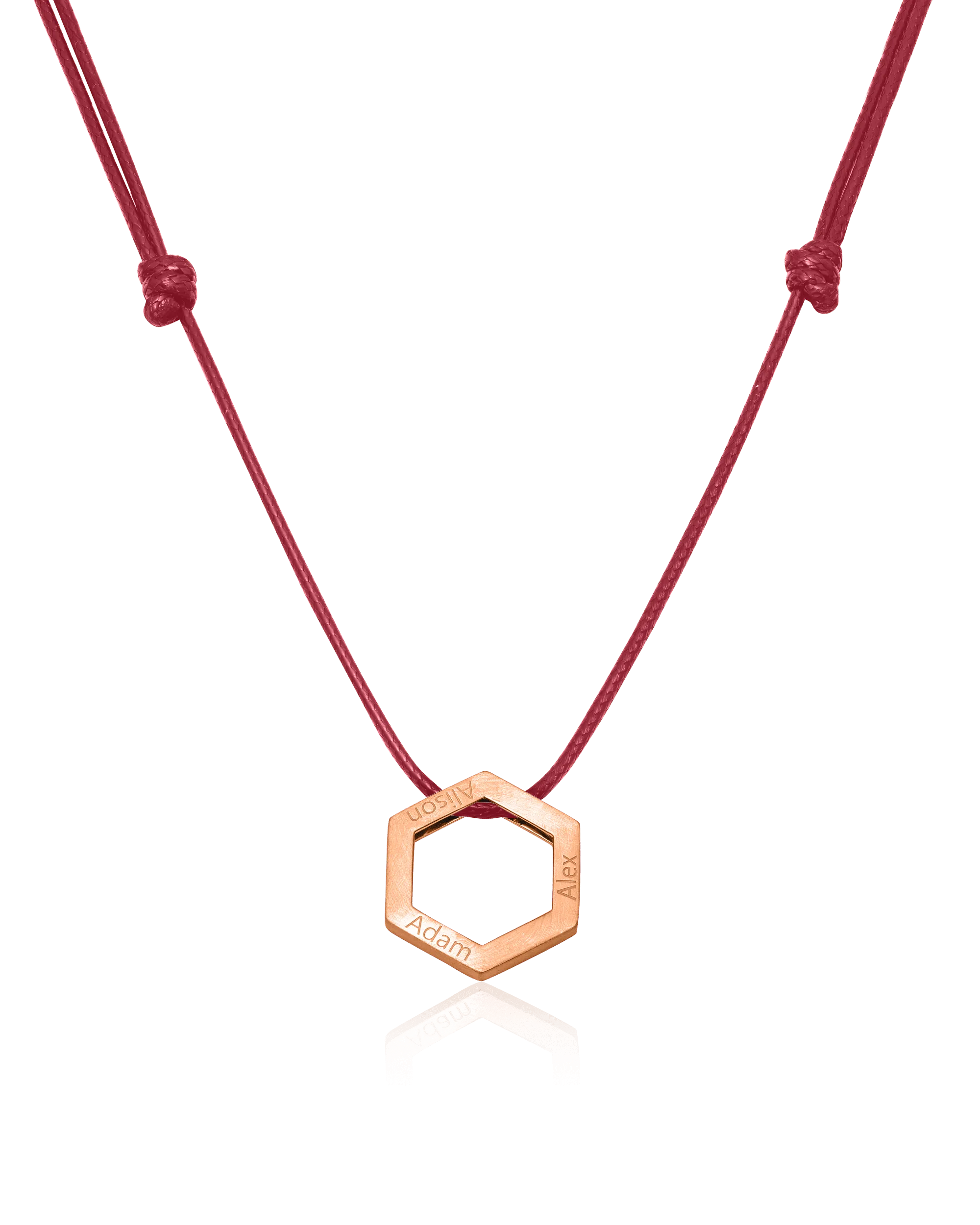Honeycomb Necklace - 18K Rose Vermeil