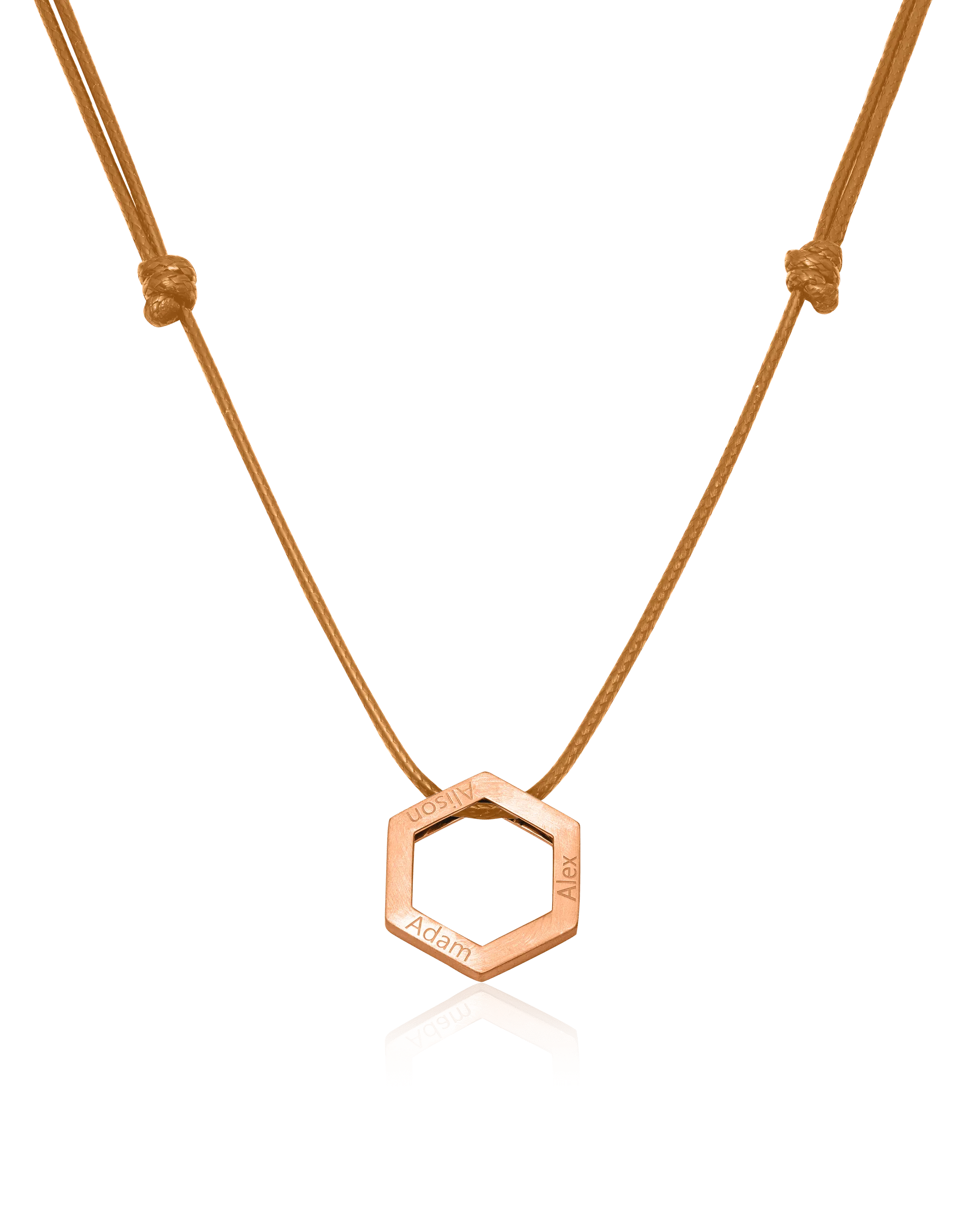 Honeycomb Necklace - 18K Rose Vermeil