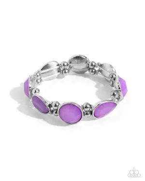 In All the BRIGHT Places - Purple Bracelet - Paparazzi Accessories
