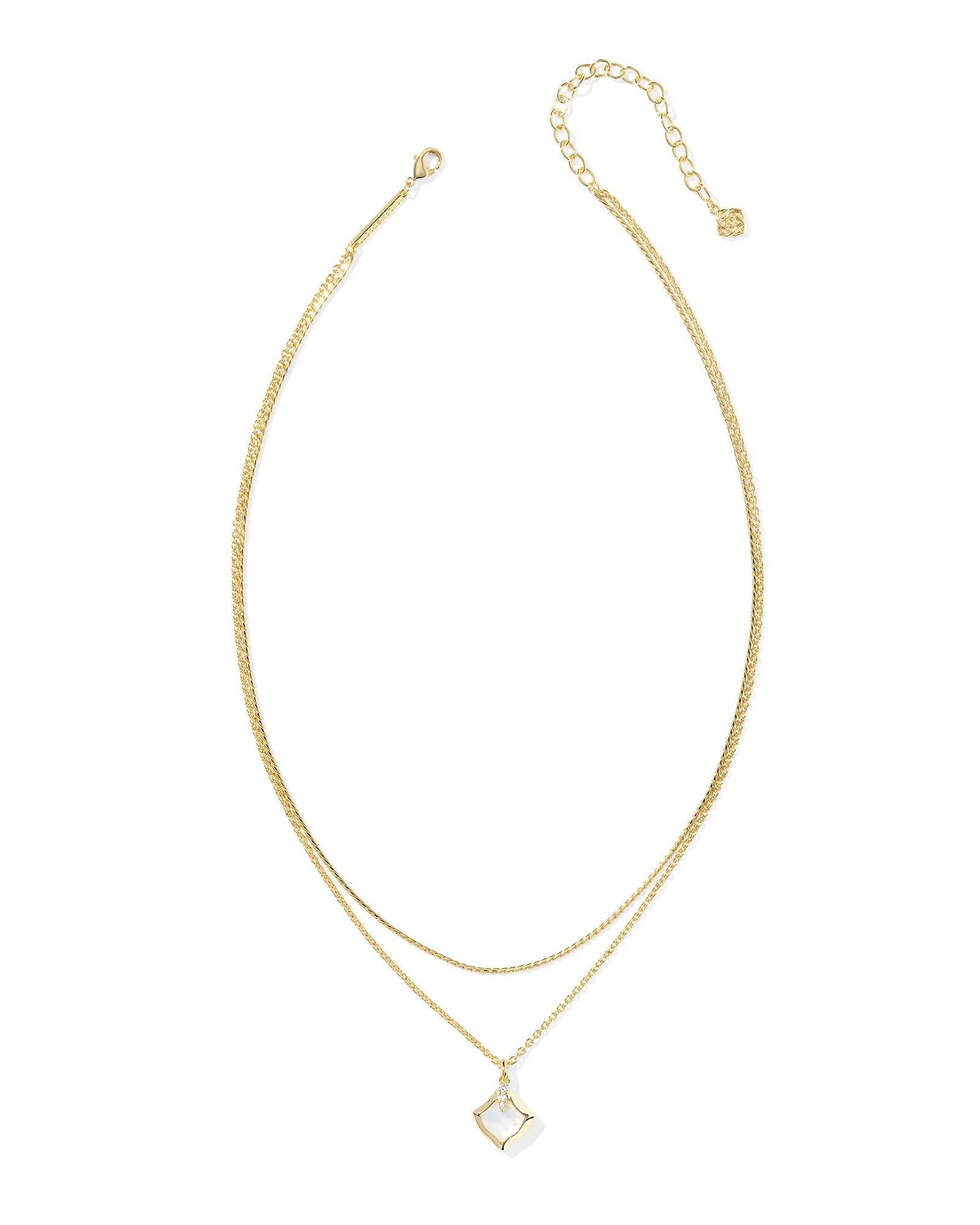 Joelle Multi Strand Necklace Gold Ivory MOP