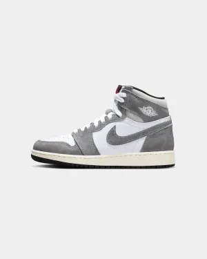 Jordan Kids' Air Jordan 1 High Chicago "Washed Black" (GS) Black/Fire Red