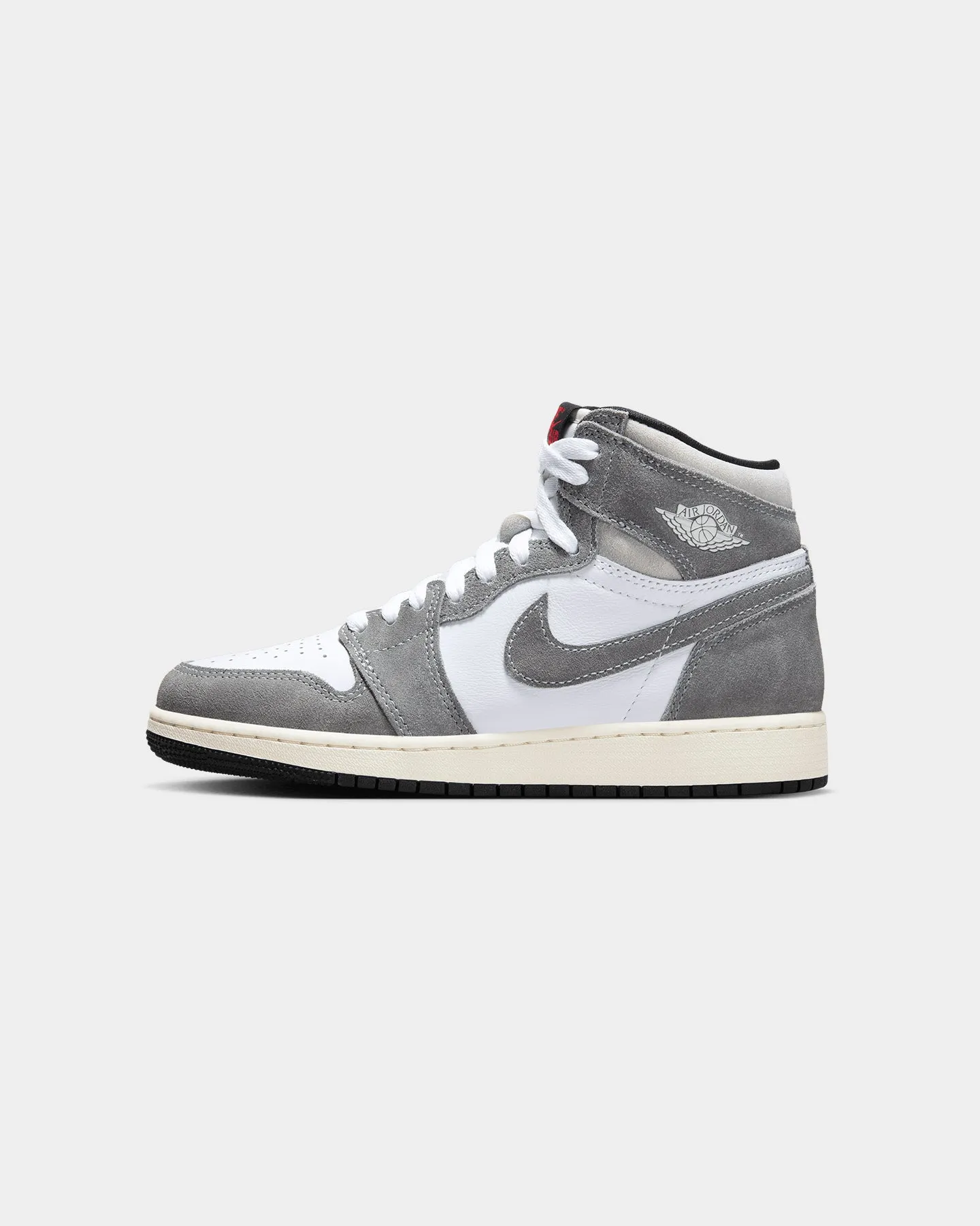 Jordan Kids' Air Jordan 1 High Chicago "Washed Black" (GS) Black/Fire Red