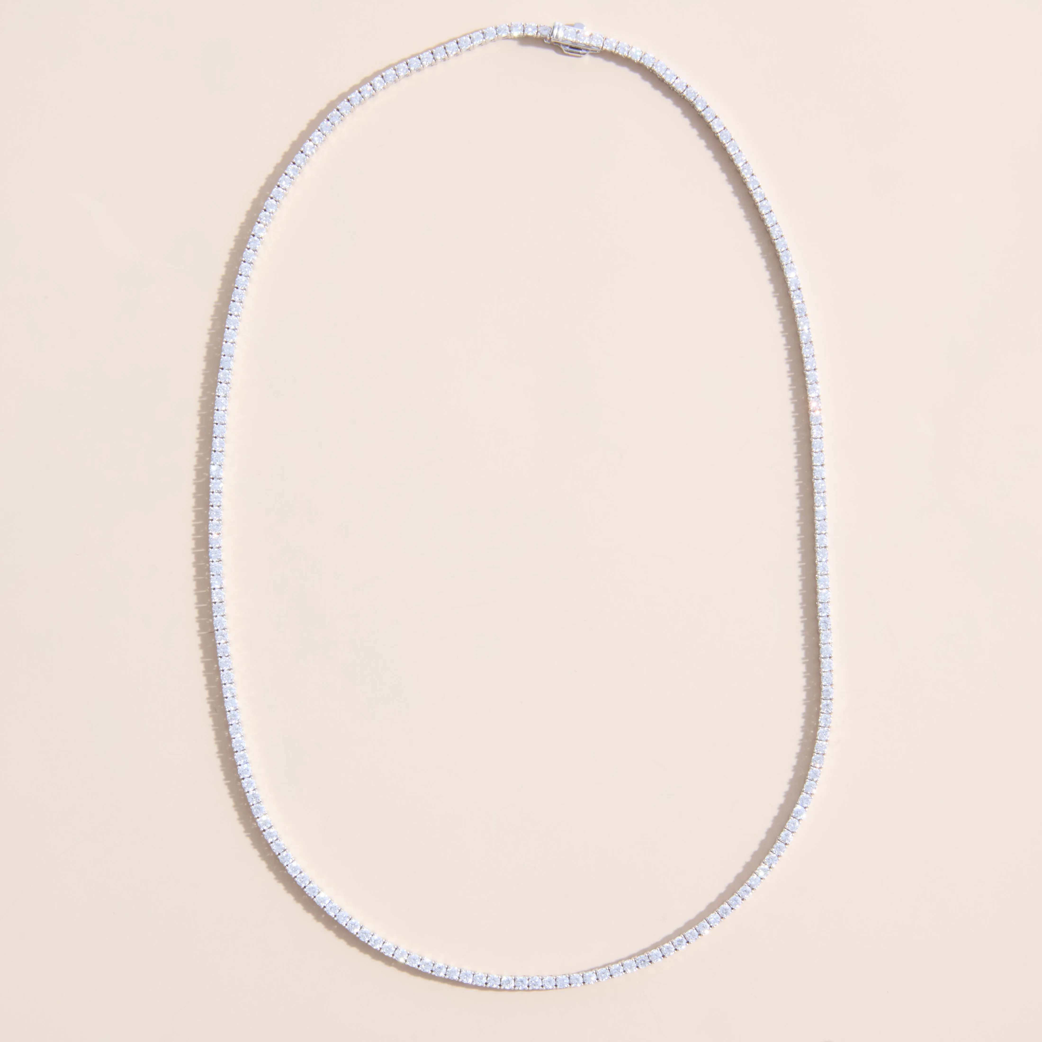 Lab Grown Diamond Tennis Necklace, Callie