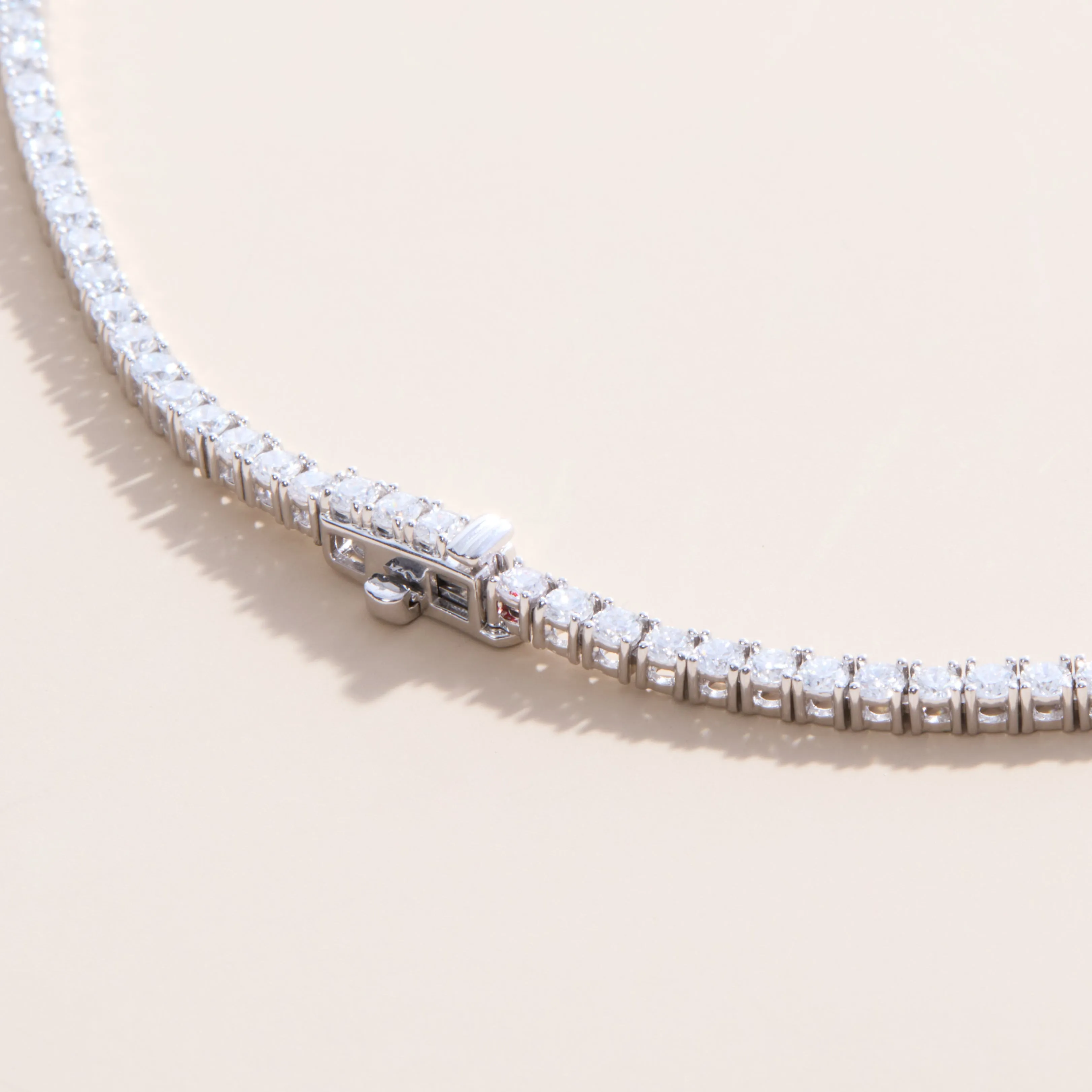 Lab Grown Diamond Tennis Necklace, Callie