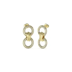 Ladies 30mm Circle Knot Drop Earrings UBE04061YG