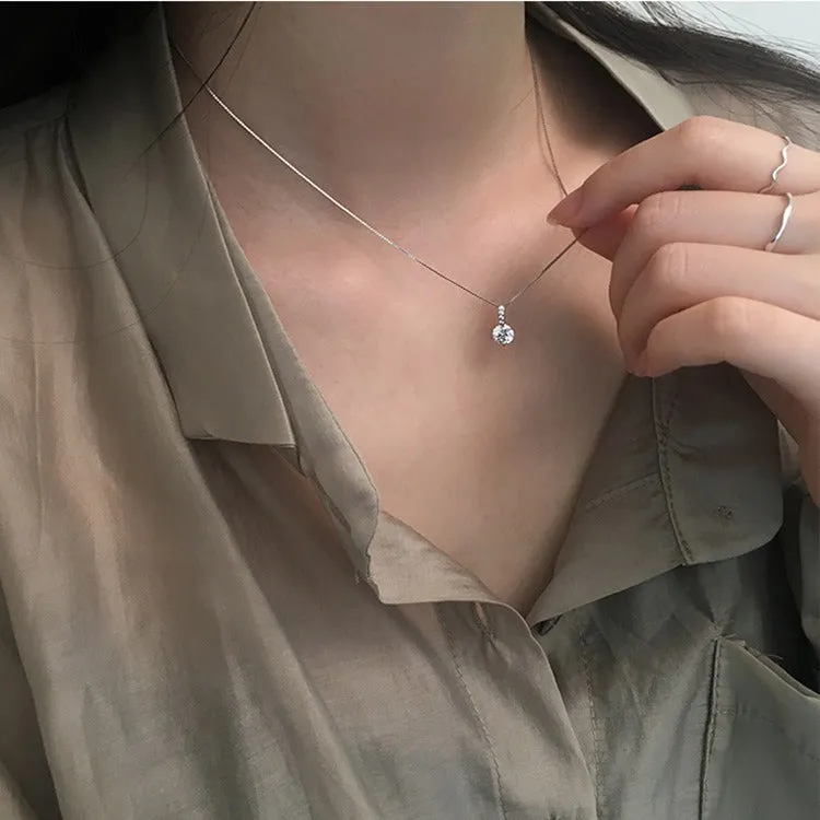 Large Faux Diamond Necklace