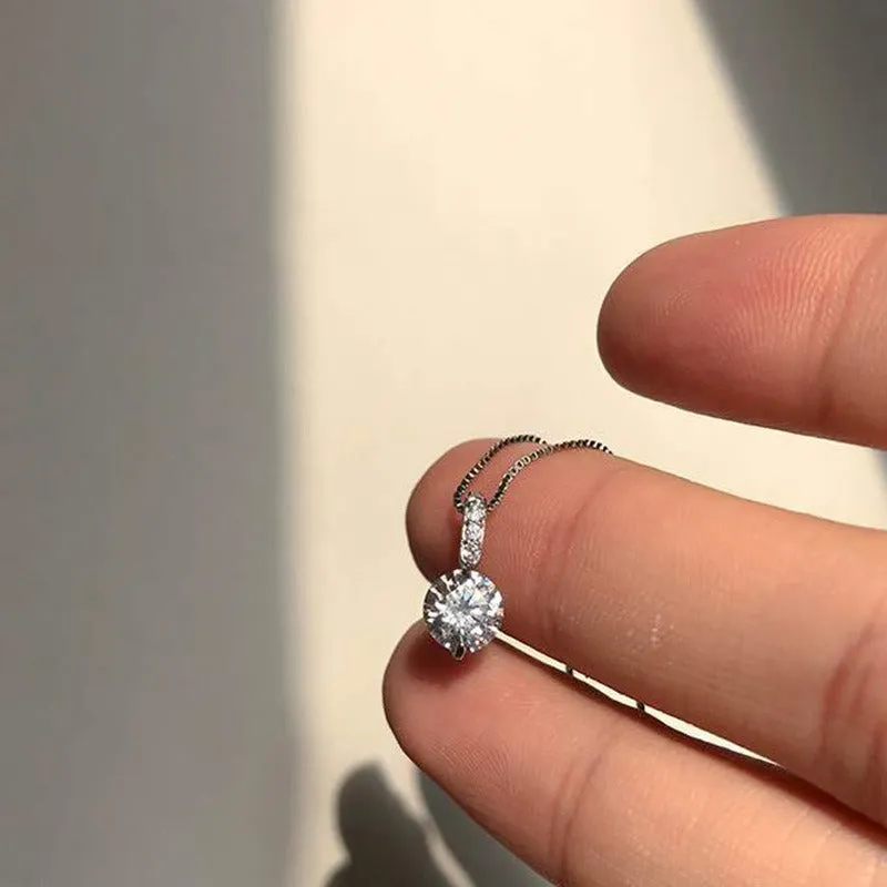 Large Faux Diamond Necklace