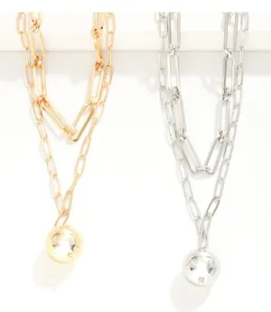 Layered Chain Link Necklace