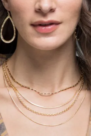 Layered Link Chain Necklace
