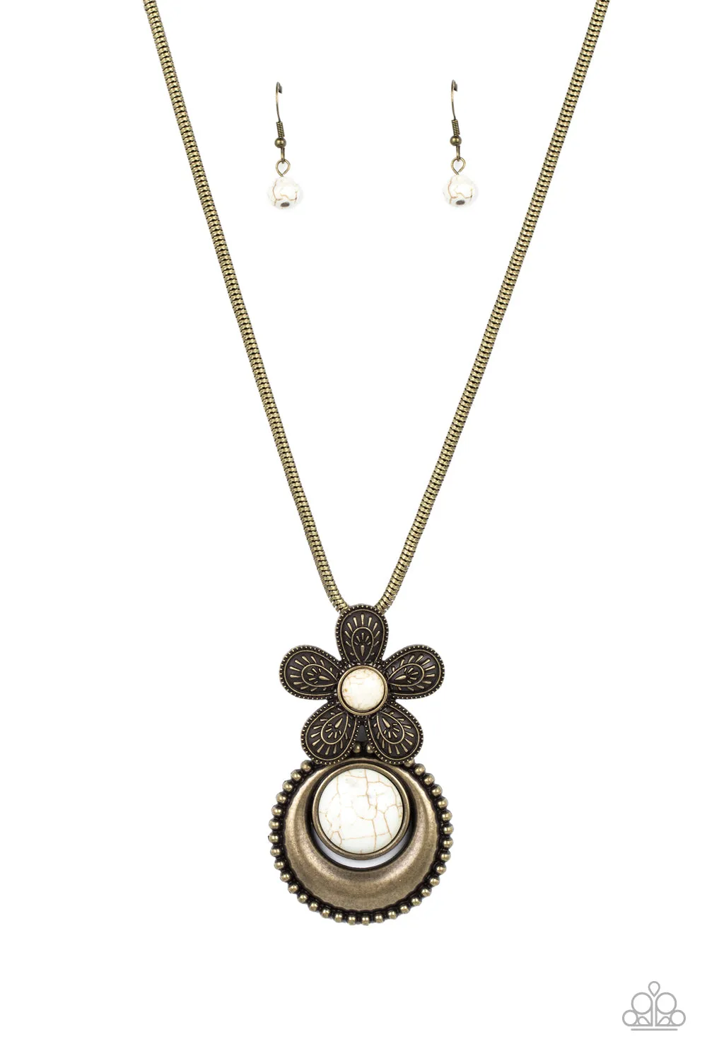 Necklace Bohemian Blossom - Brass SETC